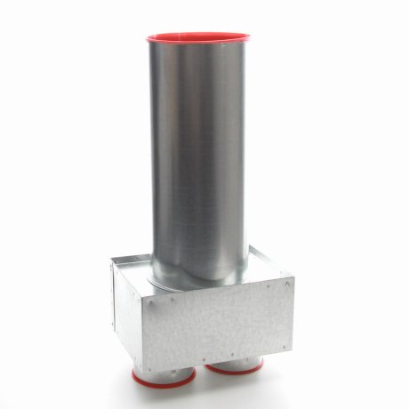 LNEt Ventilanschluss DN 100 / 2 x 75 mm, gerade