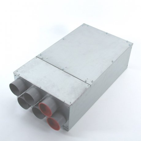 Swentibold Euroair Verteiler mit Schalldämmkulisse DN 160, 6 x 75 mm