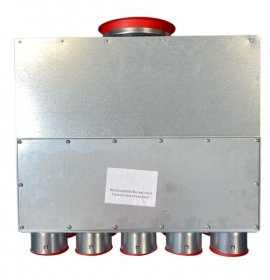 Verteiler mit Schallauskleidung DN 160, 10 x 75 mm