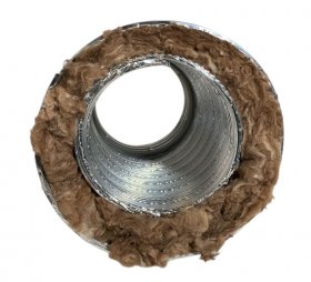 Flexibler Schalldämpfer mit Lippendichtung, 500 mm