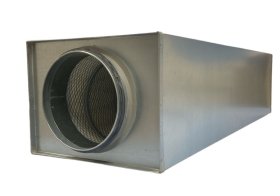 Kompaktschalldämpfer DN 125, 1.000 mm