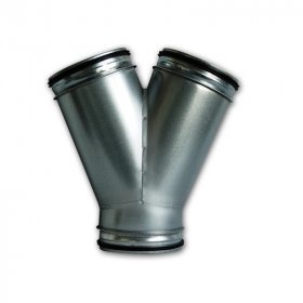 Hosenst&uuml;ck - Y-St&uuml;ck 45&deg;, verzinkt DN 200 (d1 = DN 200, d2, d3 = DN 140)