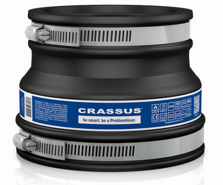 Adapterkupplung CRASSUS NW 100 - 115 / 75 - 89 mm