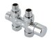 Zehnder Anschluss-Armatur Set O chrom