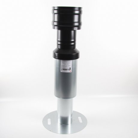 gebaVent Dachhaube für Flachdach DN 125, 650 mm, schwarz