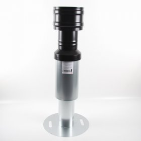 gebaVent Dachhaube f&uuml;r Flachdach DN 125, 650 mm, schwarz