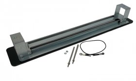 Zehnder ComfoGrid Schlitzdurchlass Linea 400, Glasoptik schwarz