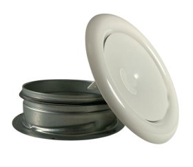 LUVAQ Metall Zuluft-Tellerventil DN 125 inkl. EBR
