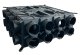 Wolf Luftverteiler DN 125-180, 24 Stutzen DN 75 mit 12 Verschlusskappen