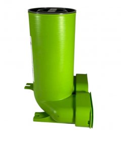 Wolf Anschlussteil für Flachkanal 50 x 100, Ventil DN 125, 90°