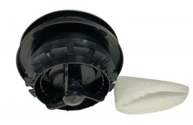 Zehnder ComfoValve Abluft-Tellerventil Luna E125 mit Filter, schwarz