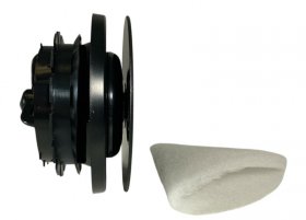 Zehnder ComfoValve Abluft-Tellerventil Luna E125 mit Filter, schwarz