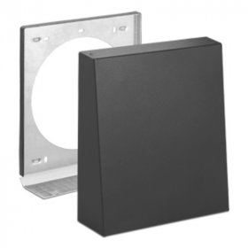 Lunos Au&szlig;enhaube mit Schalld&auml;mmung 1/HAZ, Aluminium anthrazit