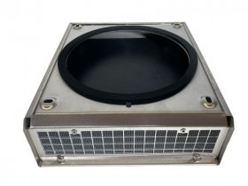 Lunos Außenhaube mit Schalldämmung 1/HES, Edelstahl