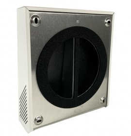 Lunos Zweikanal-Außenhaube mit Schalldämmung 1/HWE-2 Aluminium weiß