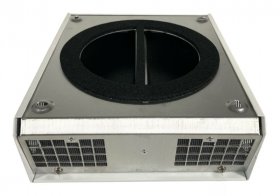 Lunos Zweikanal-Außenhaube mit Schalldämmung 1/HWE-2 Aluminium weiß