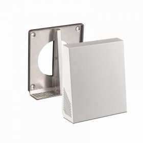 Lunos Zweikanal-Außenhaube mit Schalldämmung 1/HWE-2 Aluminium weiß