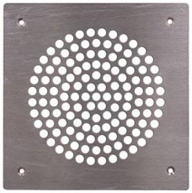 Pluggit Zuluftblende Circle, Edelstahl