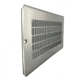 Pluggit Abdeckgitter PL121, Edelstahl
