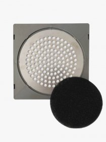 Pluggit Abluftblende Circle, Edelstahl