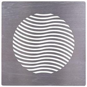 Pluggit Abluftblende Wave, Edelstahl