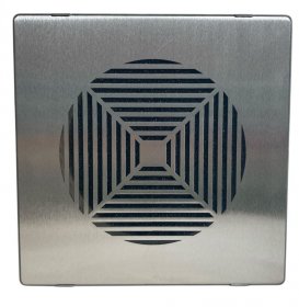 Pluggit Abluftblende Square, Edelstahl