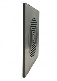 Pluggit Abluftblende Square, Edelstahl