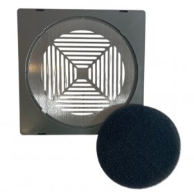 Pluggit Abluftblende Square, Edelstahl