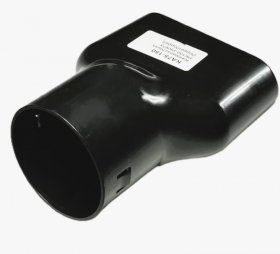 Pluggit Kanalanschlu&szlig; f&uuml;r PluggFlex von PK150 auf PKR75 Nippel, Nippel