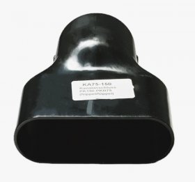 Pluggit Kanalanschluß für PluggFlex von PK150 auf PKR75 Nippel, Nippel