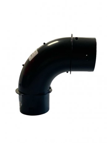 Pluggit Kunststoff Bogen für PlugFlex PKR75 90°, schwarz