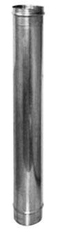 Pluggit GTC Verlängerungselement mit Dichtung DN 200, Edelstahl, 1 m Länge