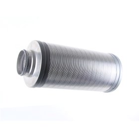 Flexibler Schalldämpfer mit Hanfisolierung und Lippendichtung, 1.000 mm, 50 mm Dämmschicht DN 160