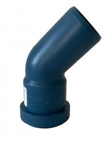Polo-Kal NG-Bogen 45°, schalldämmend, heißwasserbest., 3-schicht., DN 40