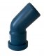 Polo-Kal NG-Bogen 45°, schalldämmend, heißwasserbest., 3-schicht., DN 50