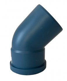 Polo-Kal NG-Bogen 45°, schalldämmend, heißwasserbest., 3-schicht., DN 75