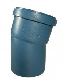 Polo-Kal NG-Bogen 15°, schalldämmend, heißwasserbest., 3-schicht., DN 110