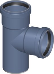 Polo-Kal NG-Abzweig 87,5°, schalldämmend, heißwasserbest., 3-schicht.