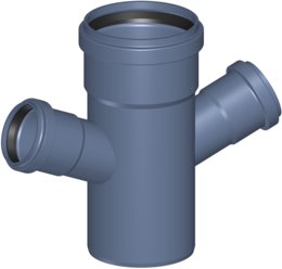 Polo-Kal NG-Doppelabzweig 67,5°, schalldämmend, heißwasserbest., 3-schicht.