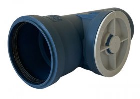 Polo-Kal NG-Reinigungsrohr, schalldämmend, heißwasserbest., 3-schicht., DN 90