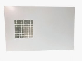 Zehnder ComfoEdge Dupla Kombi-Außenwandgitter DN 160, Außenluft rechts, weiß RAL 9016