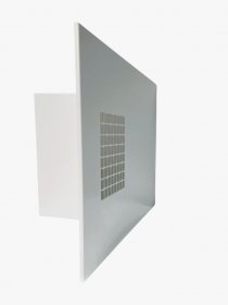 Zehnder ComfoEdge Dupla Kombi-Außenwandgitter DN 160, Außenluft rechts, weiß RAL 9016