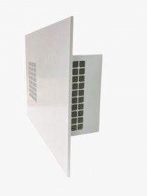 Zehnder ComfoEdge Dupla Kombi-Außenwandgitter DN 160, Außenluft rechts, weiß RAL 9016