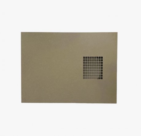 Zehnder ComfoEdge Dupla Kombi-Außenwandgitter DN 160, Außenluft links, Edelstahloptik