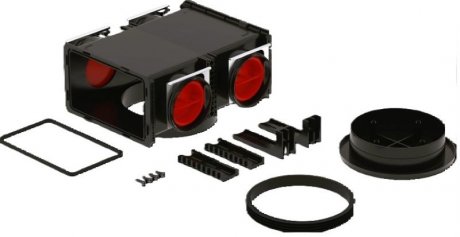 Zehnder ComfoCube Flex Verteiler, Modul 4 x DN 90