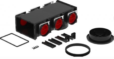 Zehnder ComfoCube Flex Verteiler, Modul 6 x DN 90