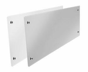 Pluggit PluggMar Design-Blende Glas, weiß