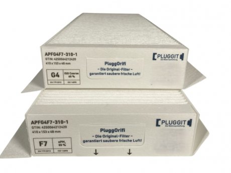 Hooster Set Da 3 Filtri G4 Per Pluggit Avent P310 (AP310) - Alternativa Ai Filtri APFG4-310, Dimensioni 410x160x45 Mm, Per Ventilazione Meccanica