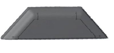 Zehnder Halbtransparente Frontplatte, schwarz