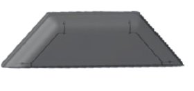 Zehnder Halbtransparente Frontplatte, schwarz